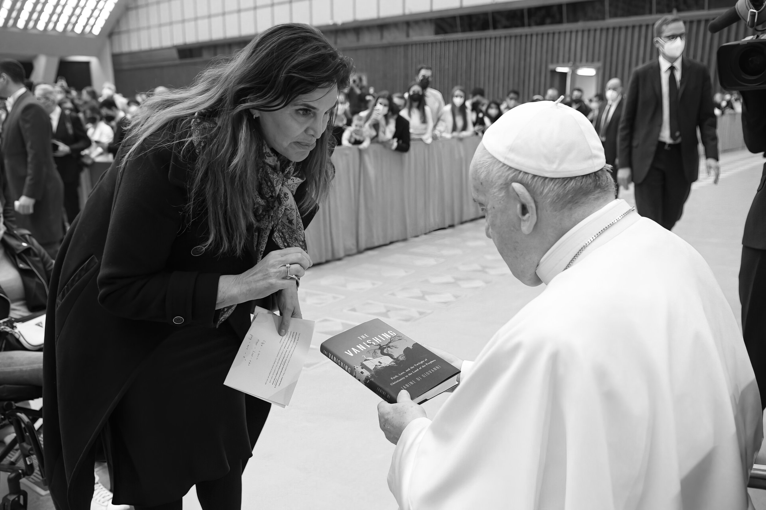 Janine di Giovanni with the Pope
